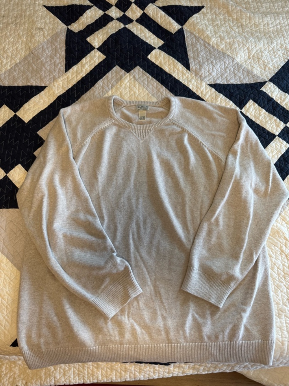 LL Bean Sweater - Cream - 3XLT